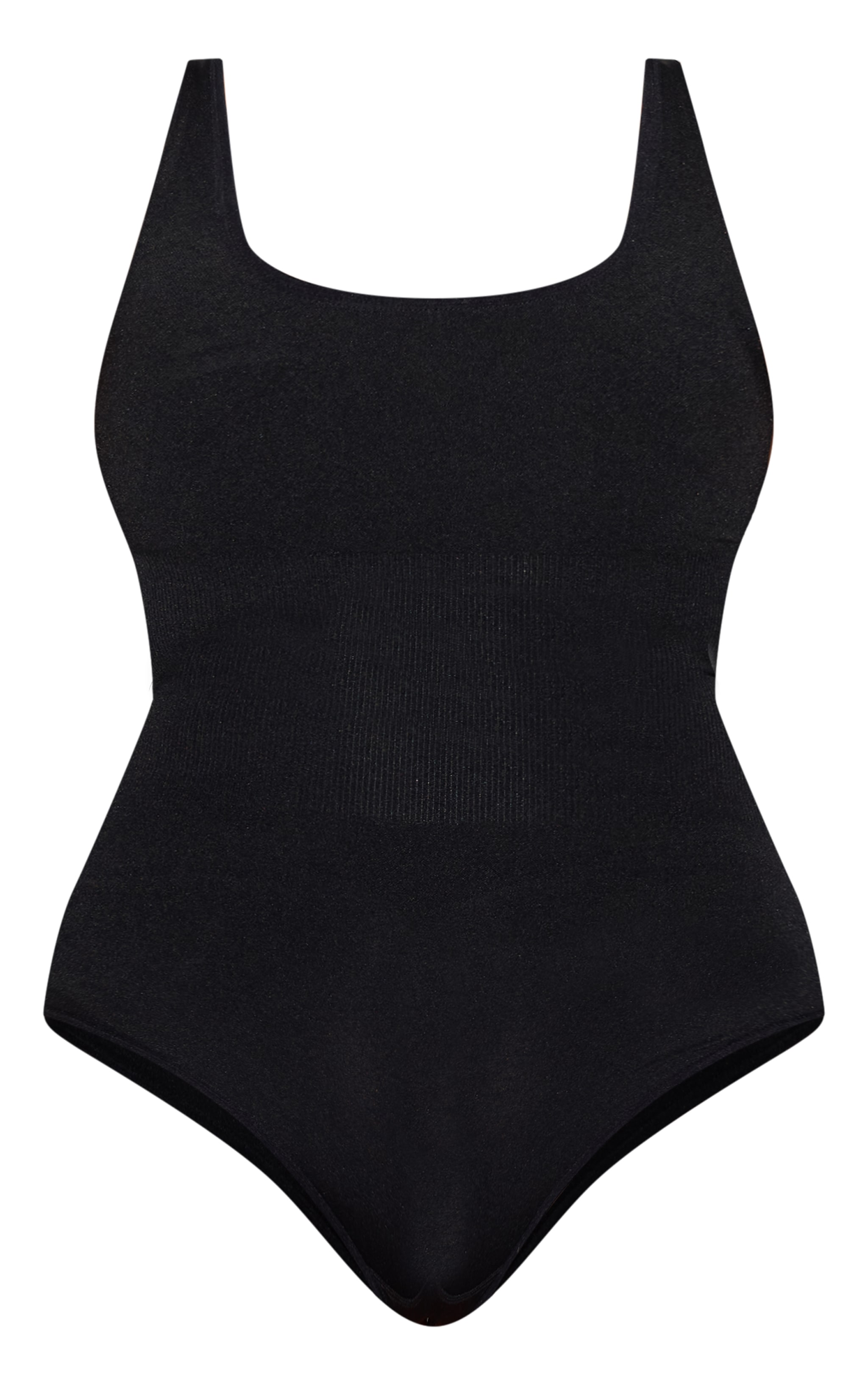 Plus Black Shapewear Elasticated Waist Bodysuit image 6
