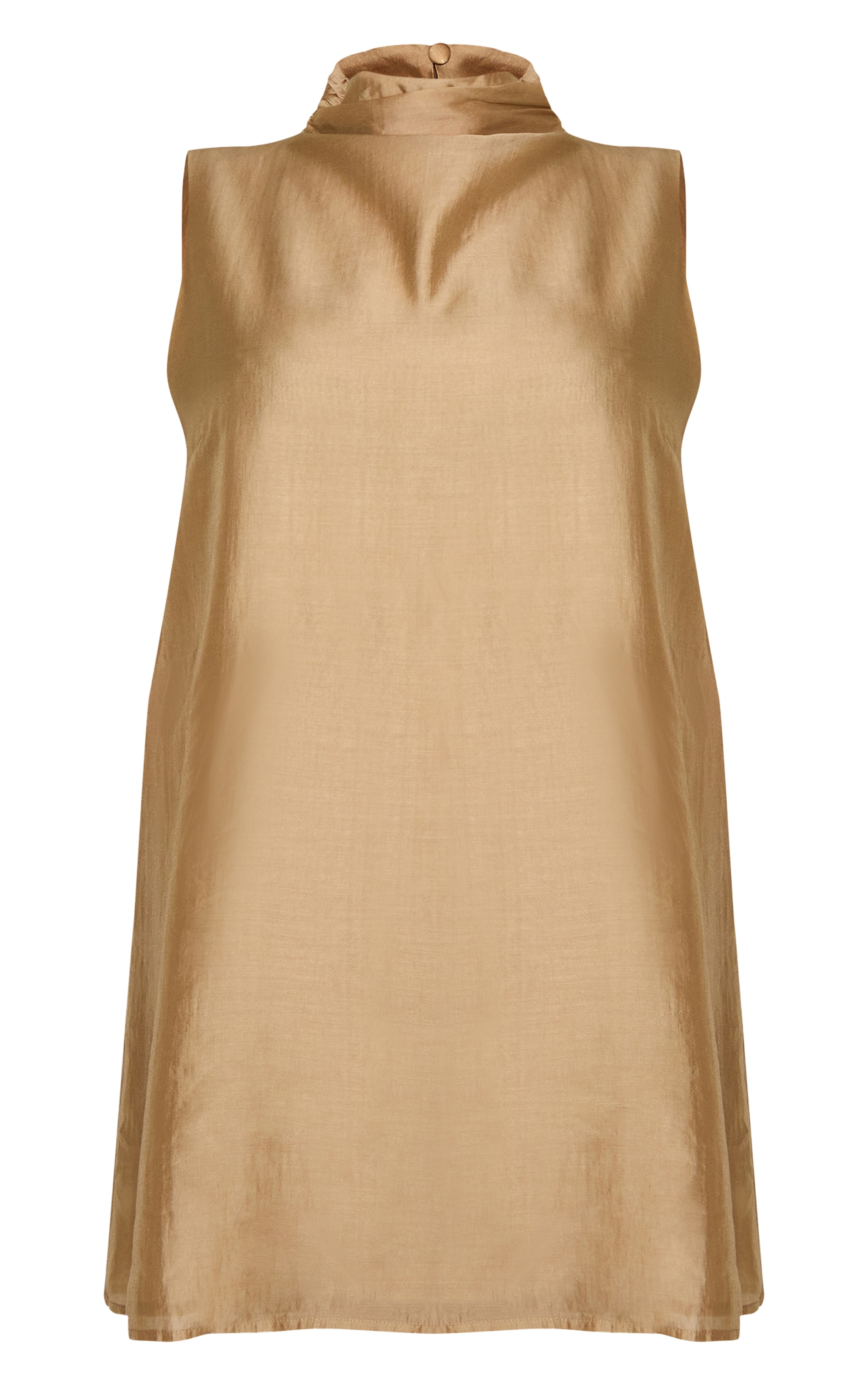 Plus Stone Organza High Neck Shift Dress image 5