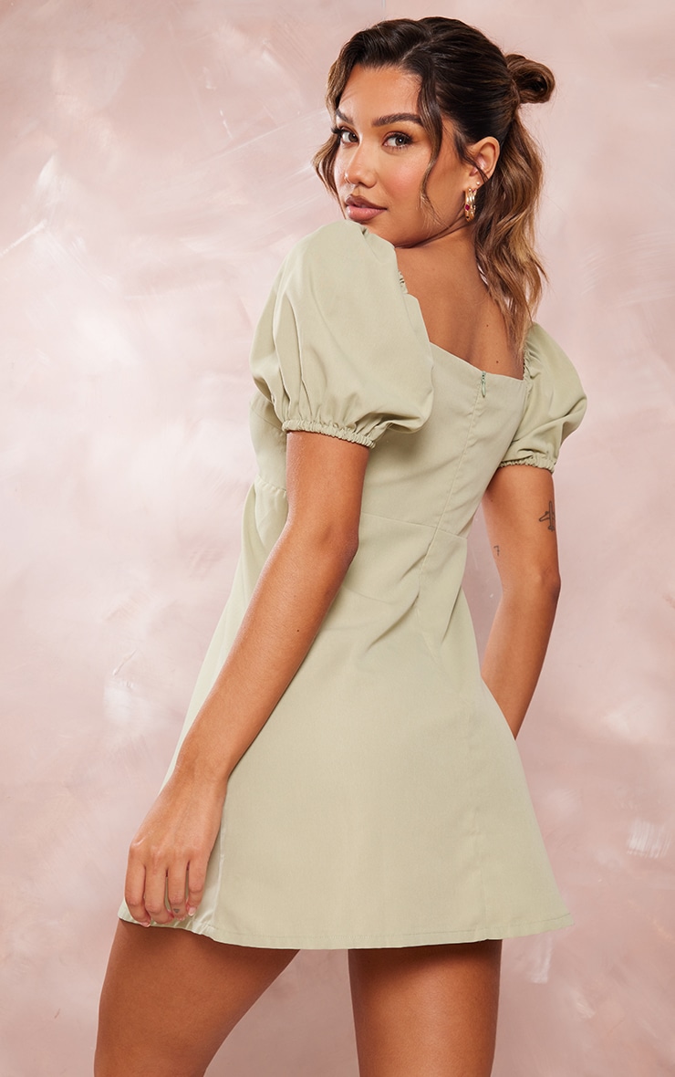 Sage green deals shift dress