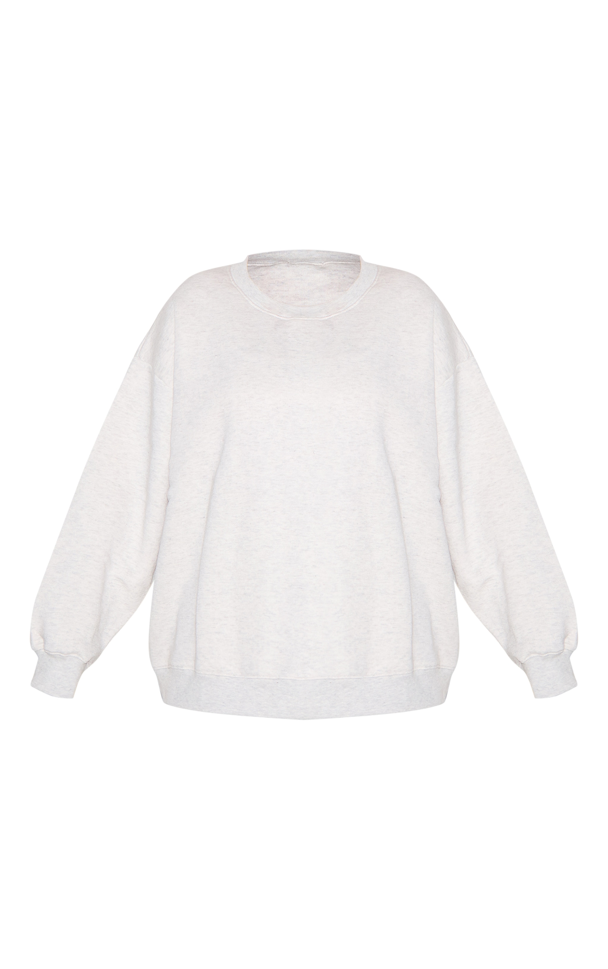 Plus Sweat oversize long gris cendré image 5