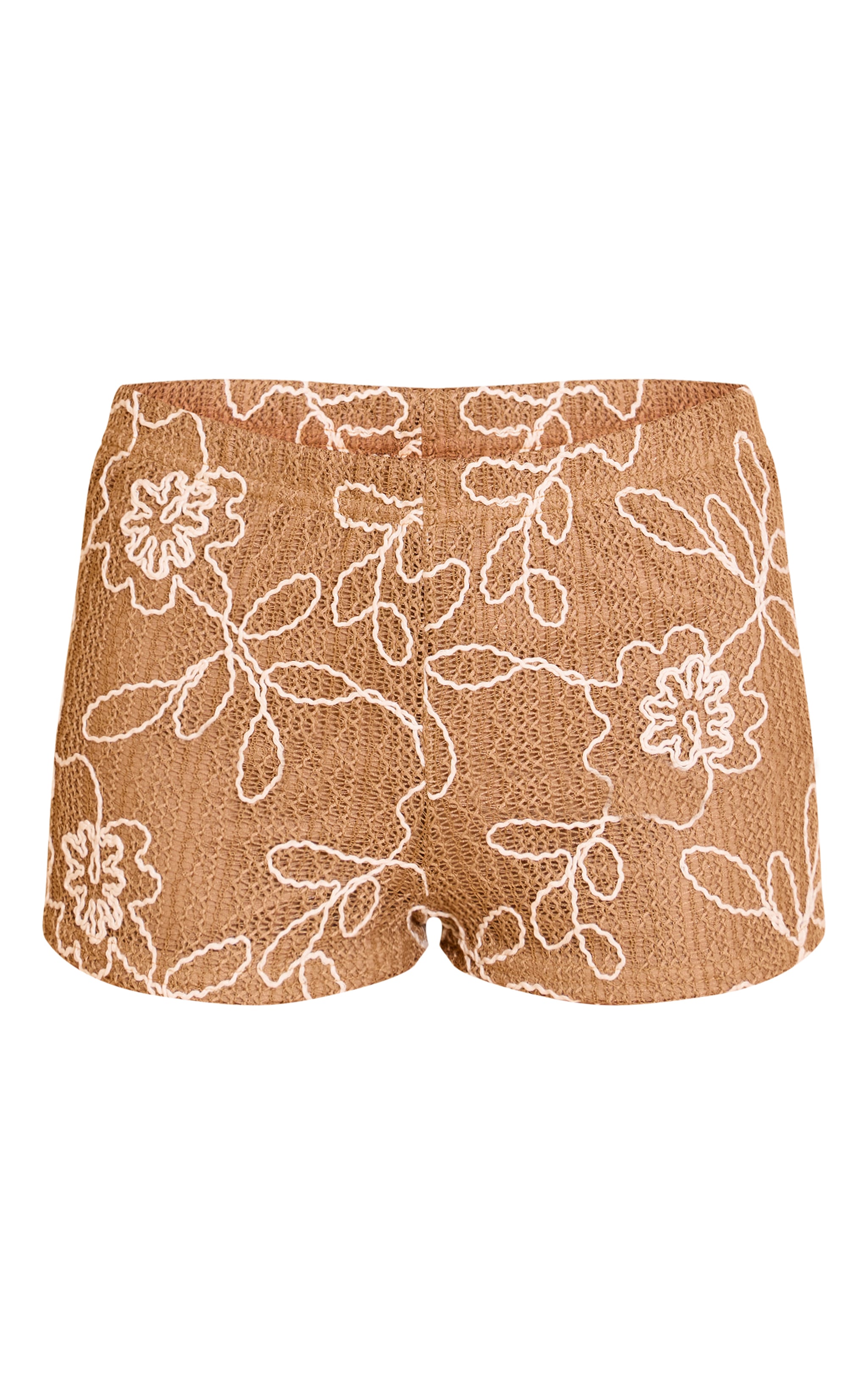 Short chaud texturé avec détail de fleur image 6