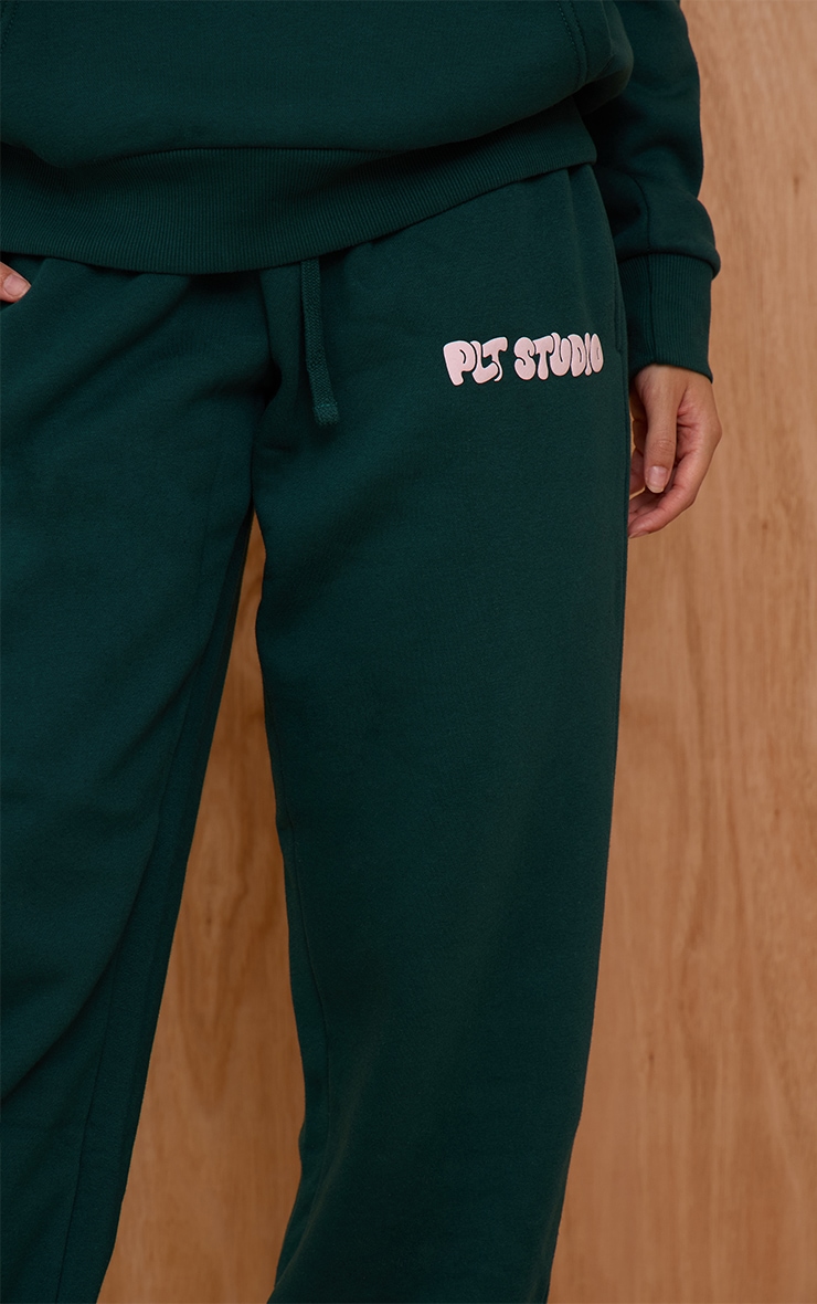 Pine Green PLT Studio Print Cuffed Sweatpants image 4