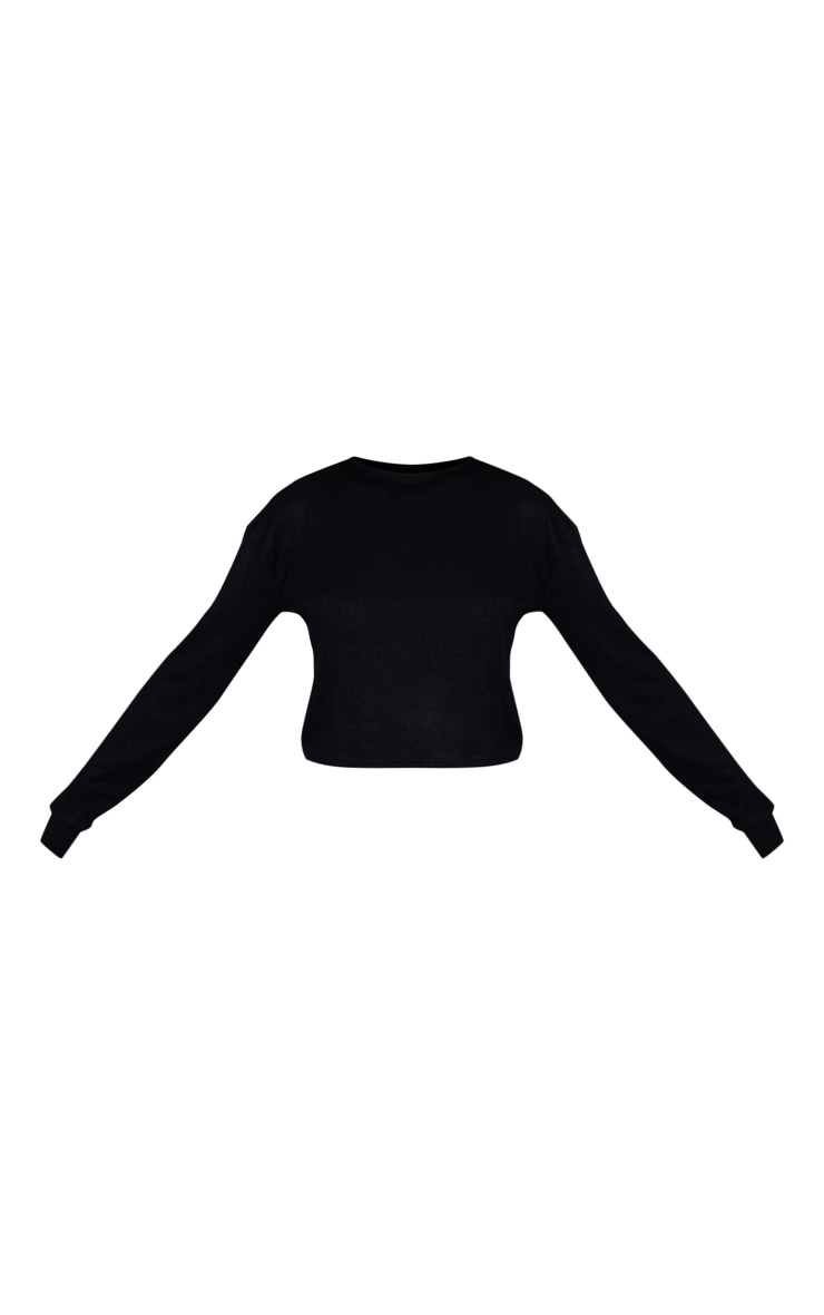 Tall Black Casual Jumper image 5