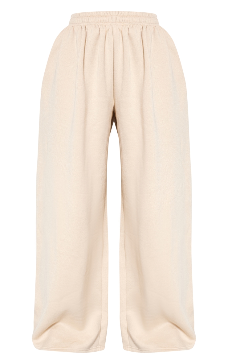 Tall Oatmeal Wide Leg Track Pants image 5