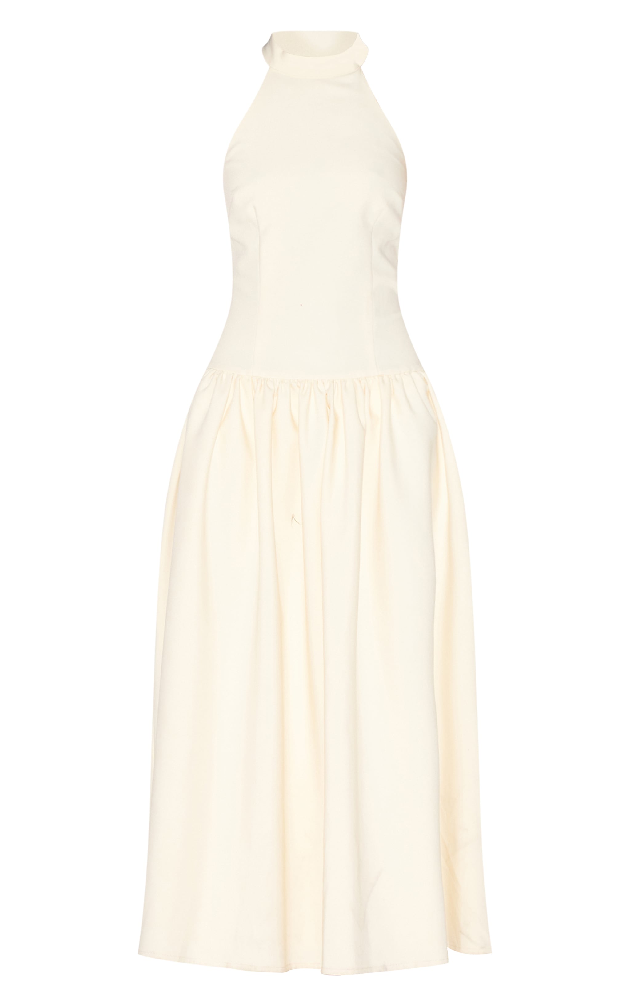 Lemon Tailored High Neck Midaxi Dress image 5
