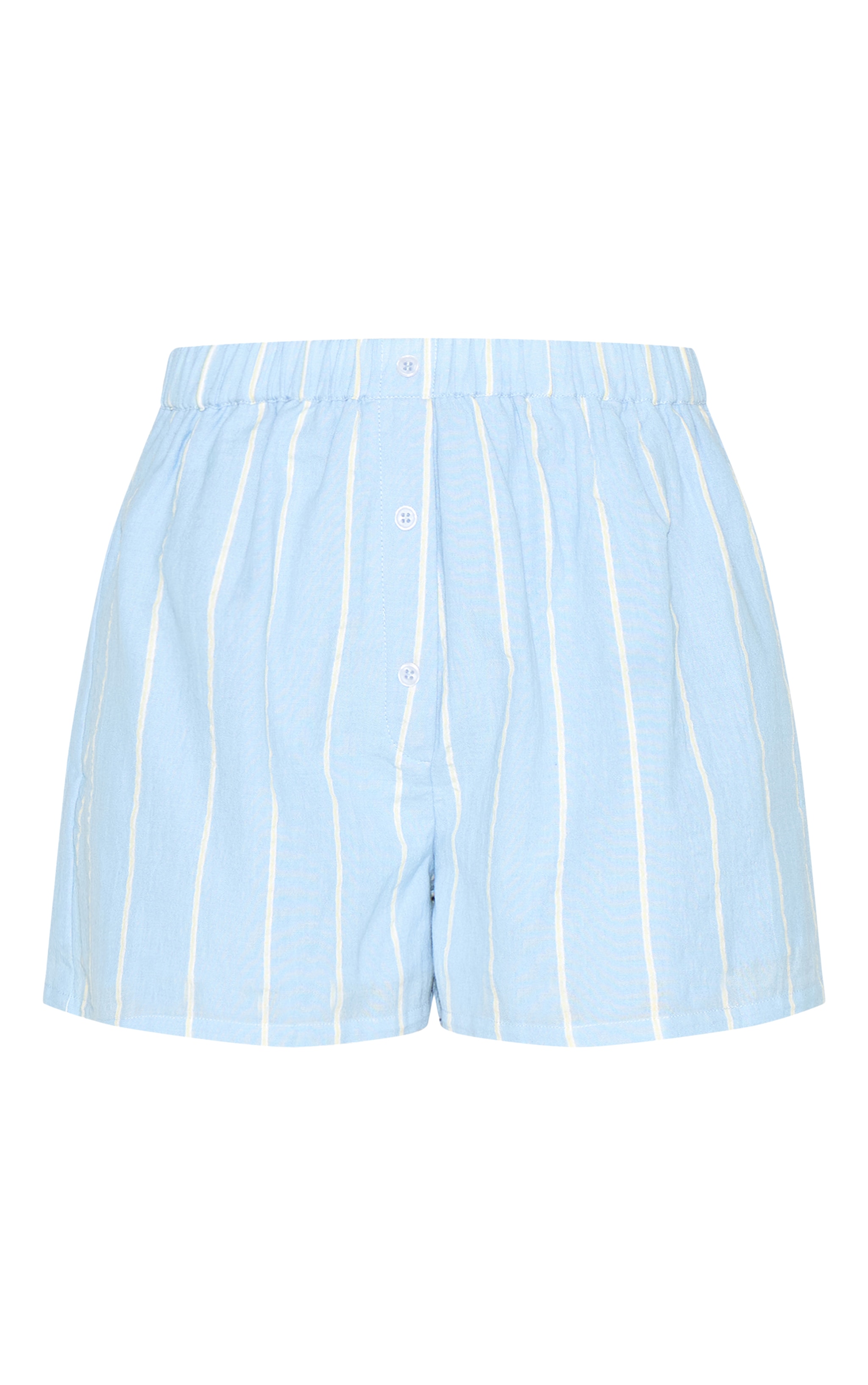 Blue Striped Floaty Shorts image 6