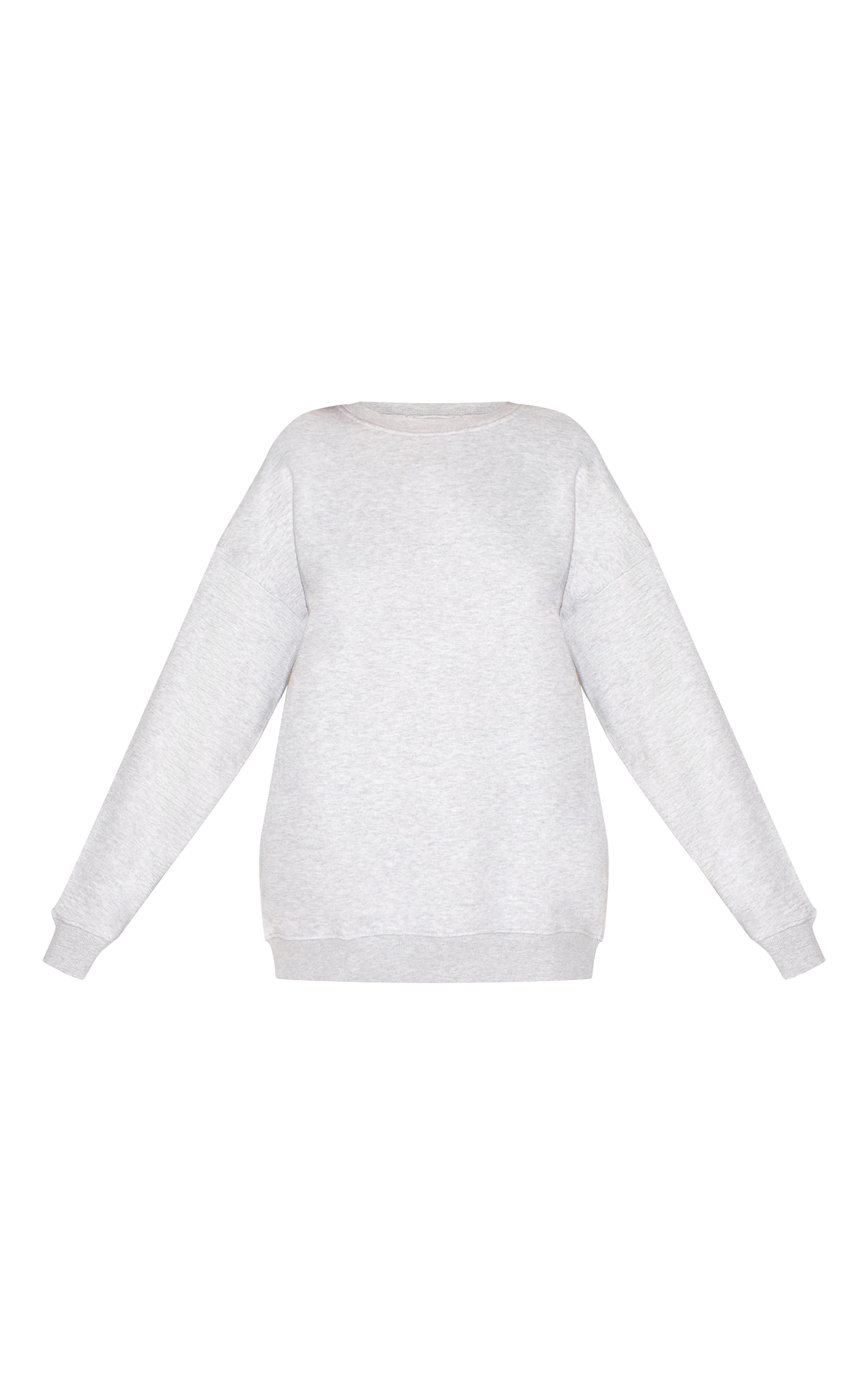Ash Grey Longline Oversized Sweatshirt image 5