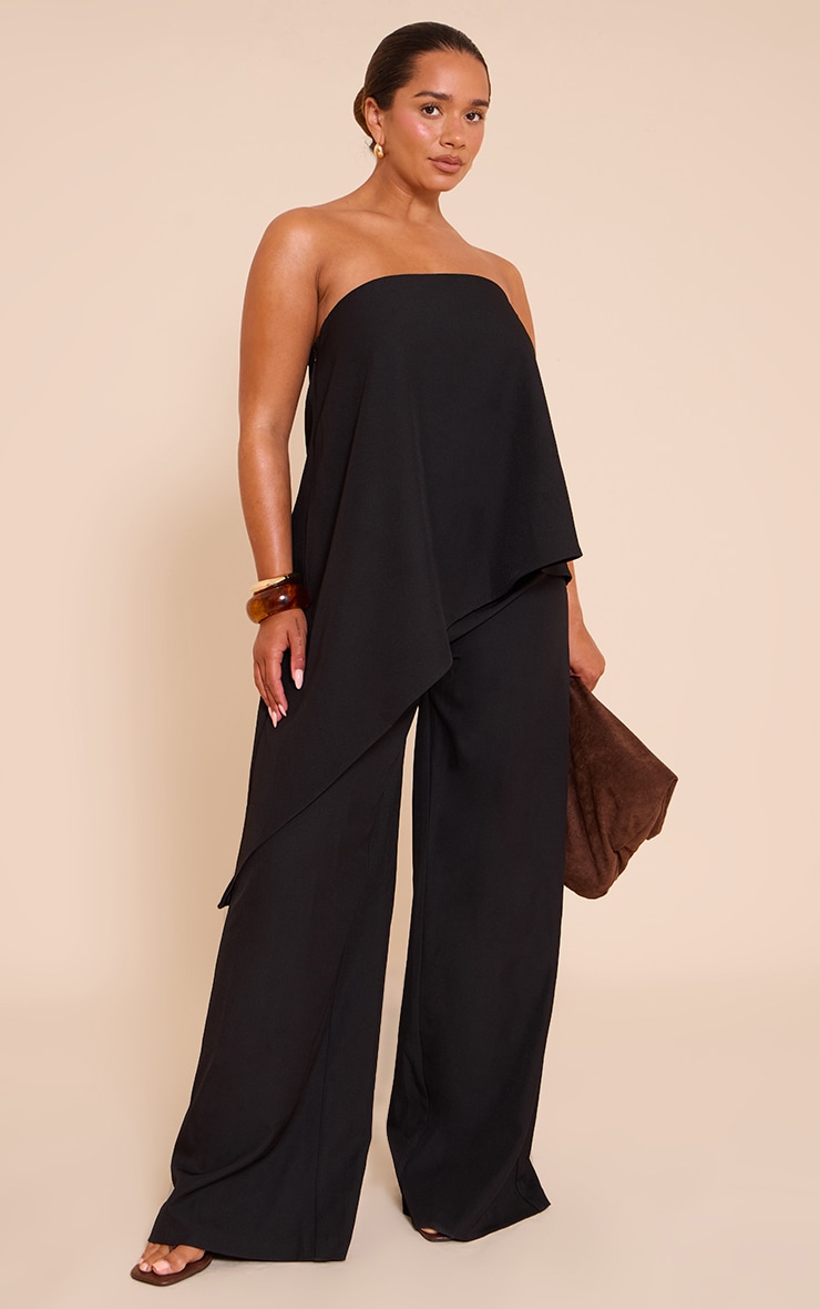 Shape Black Tailored Highwaisted Wide Leg Pants image 1
