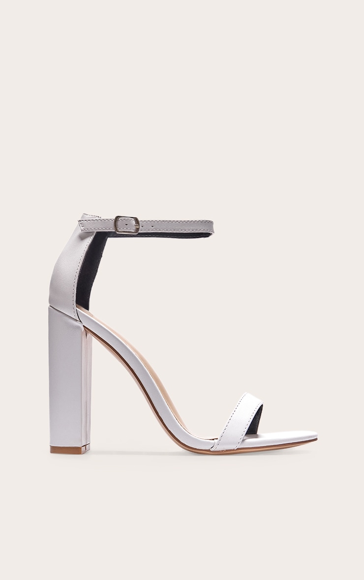 White May Blocked Heeled Sandal image 1