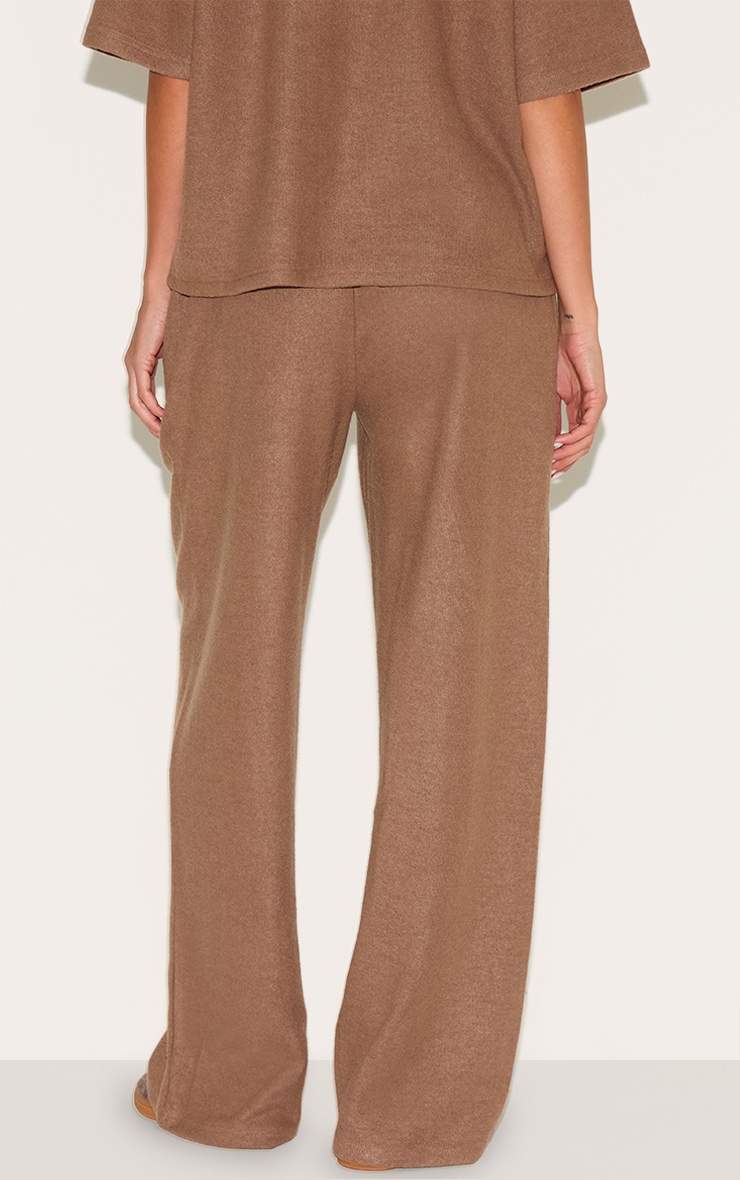 Deep Taupe Soft Touch Wide Leg Sweatpants image 3