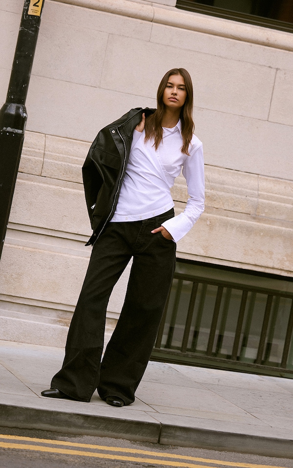 White Ruched Wrap Detail Long Sleeve Shirt
