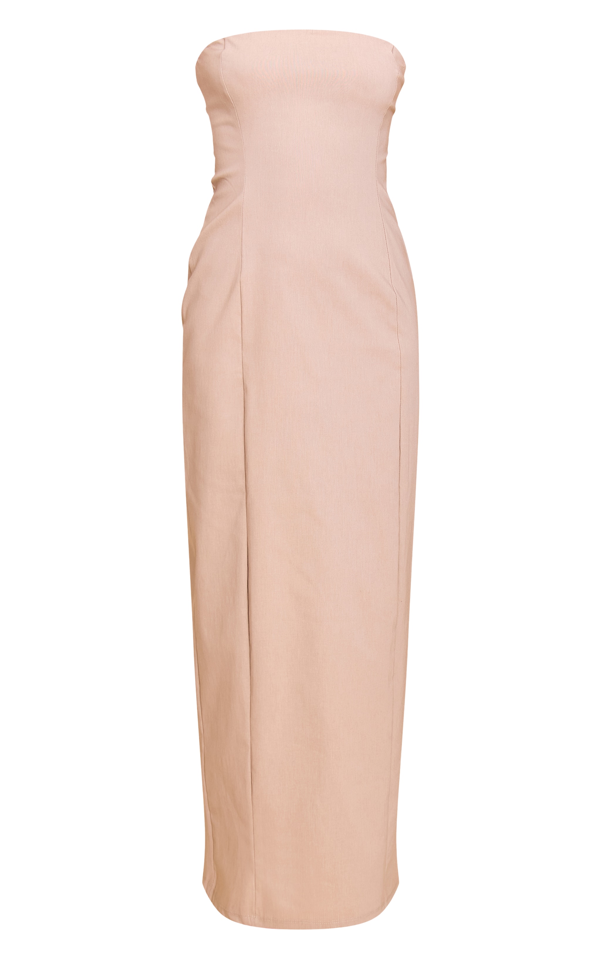 Stone Stretch Woven Bandeau Column Maxi Dress image 5