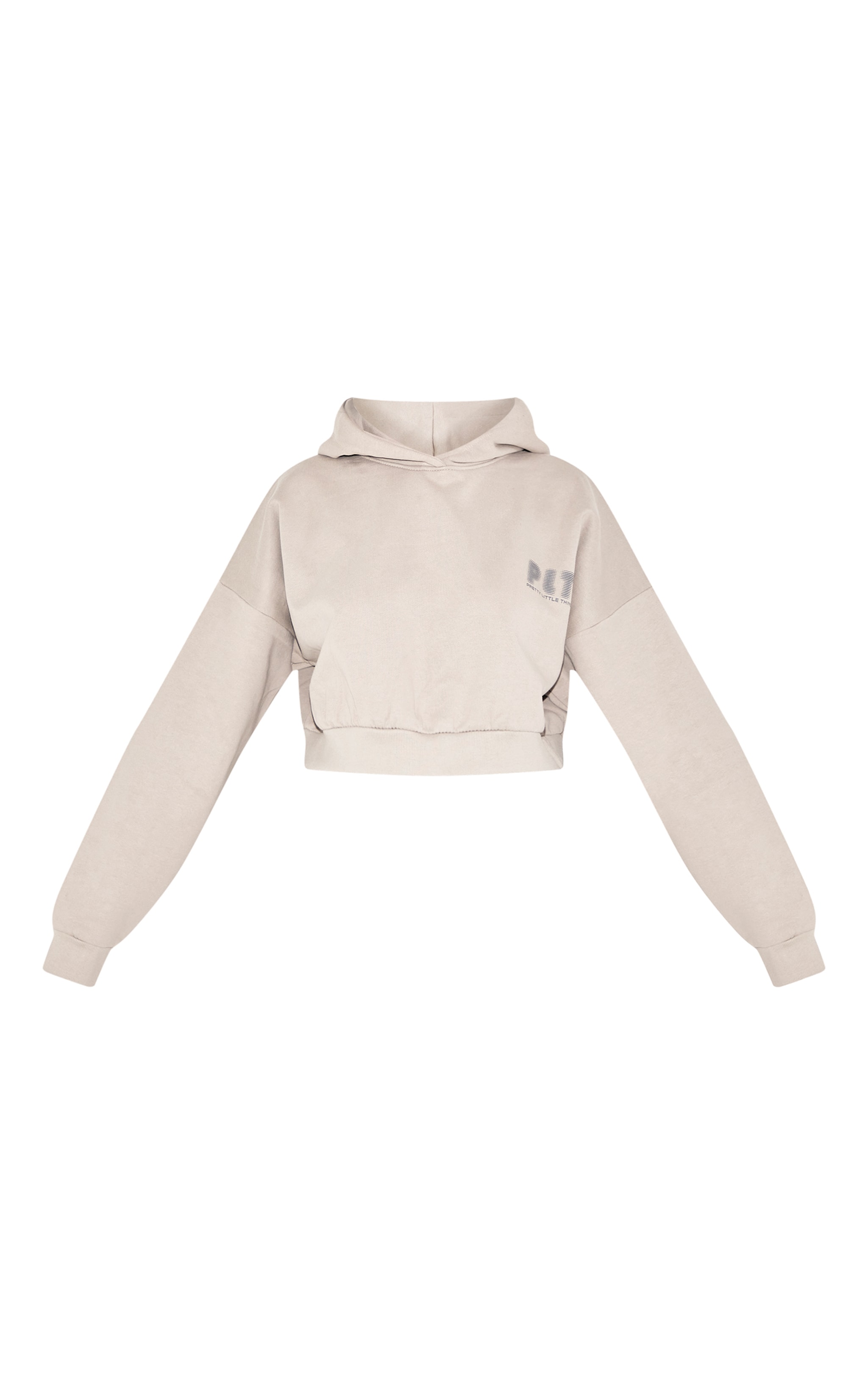 Petite Premium Stone Printed Boxy Hoodie image 5