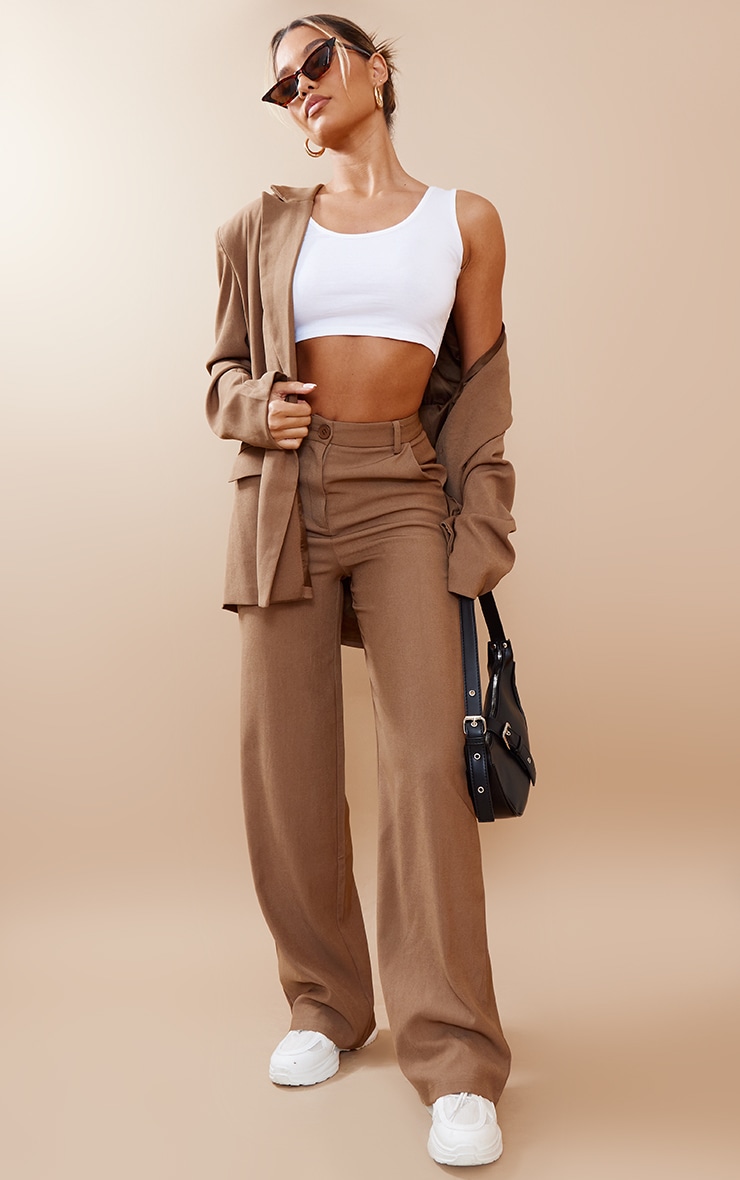 White Basic Cotton Vest Tops PrettyLittleThing