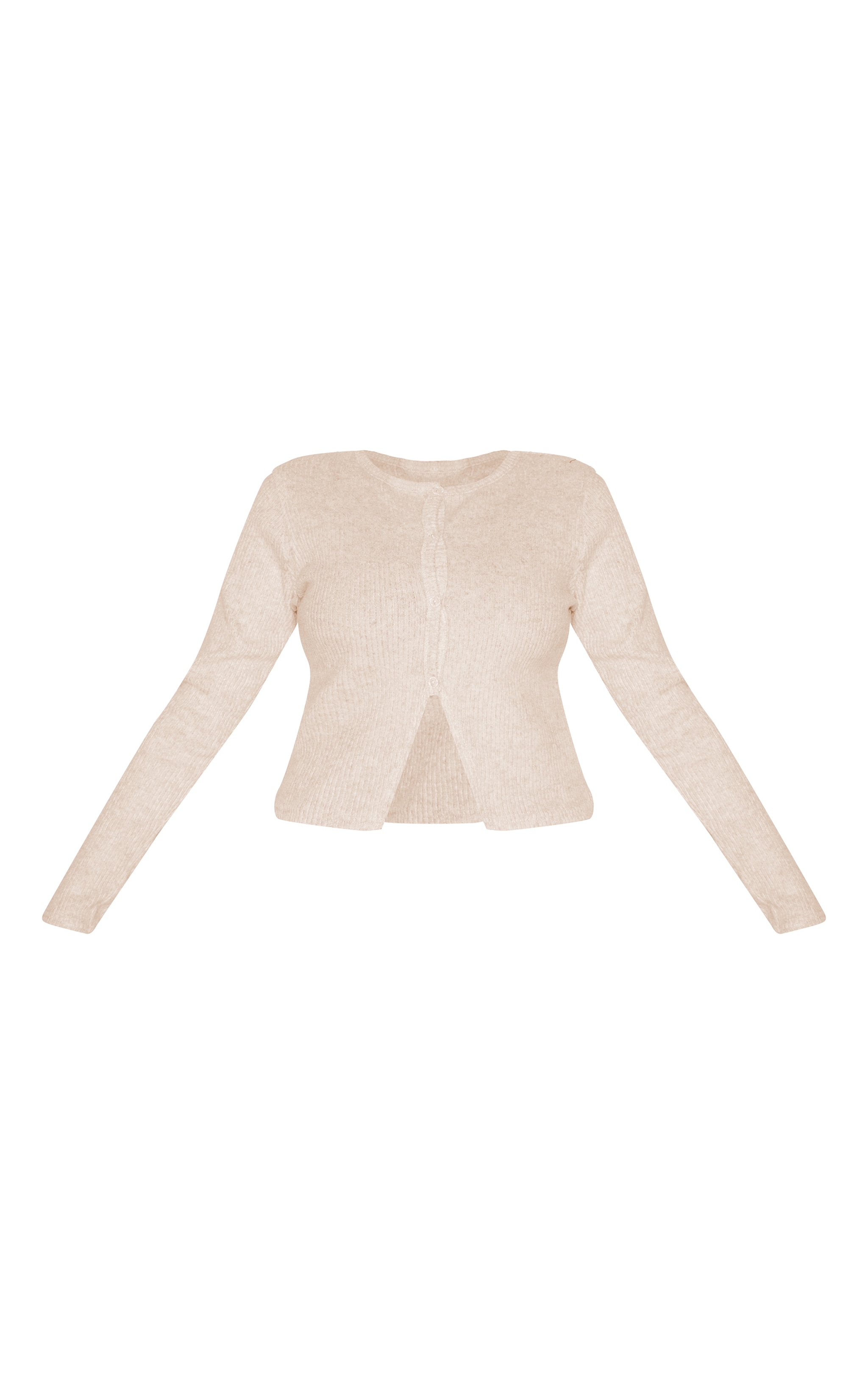 Plus Stone Brushed Rib Button Up Top image 5