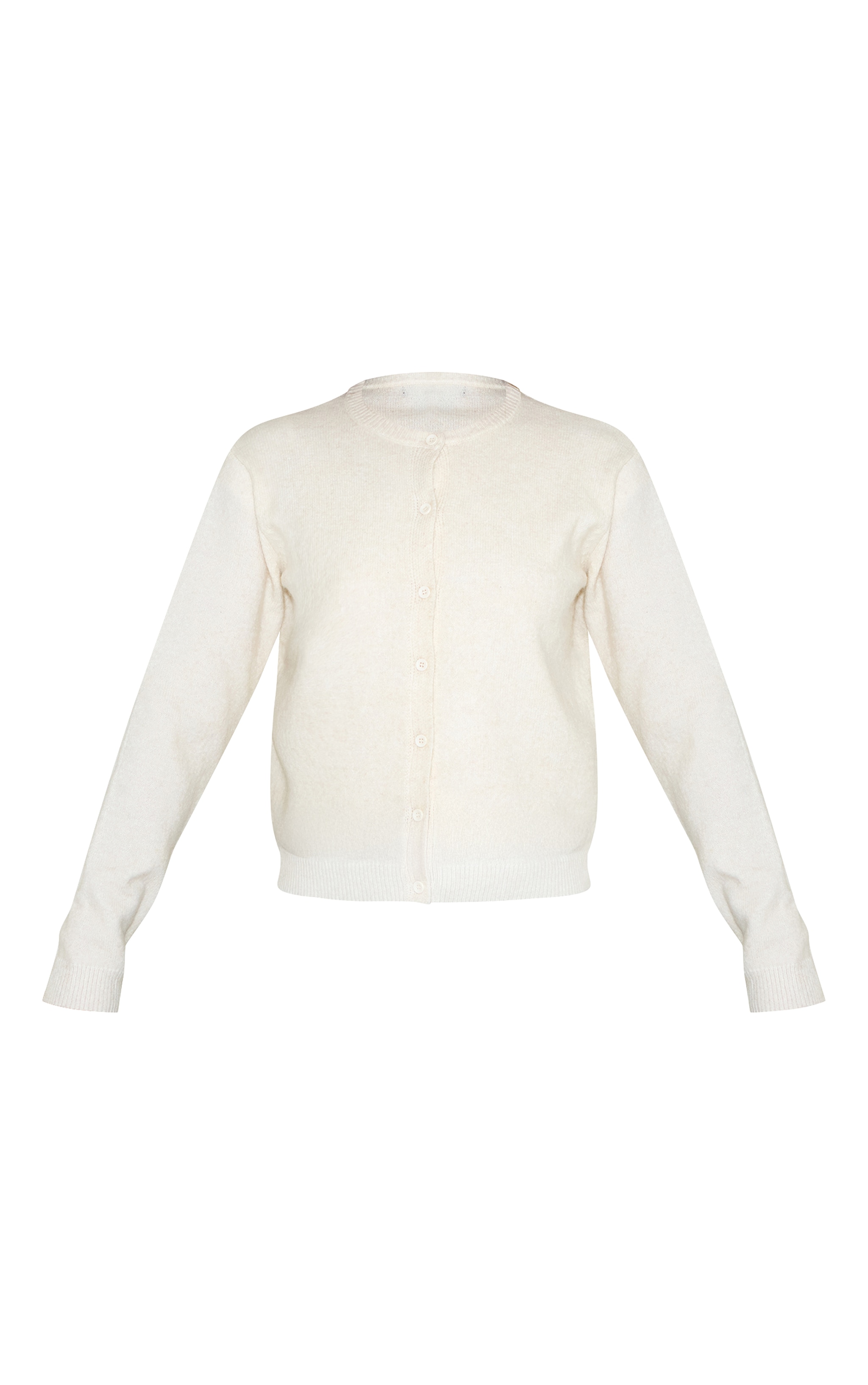 Tall Cream Knit Button Through Cardigan image 5