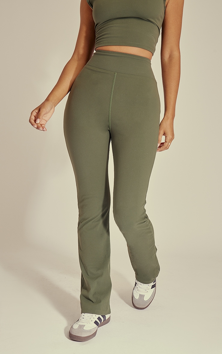 Petite Pantalon flare en Sculpt vert image 2