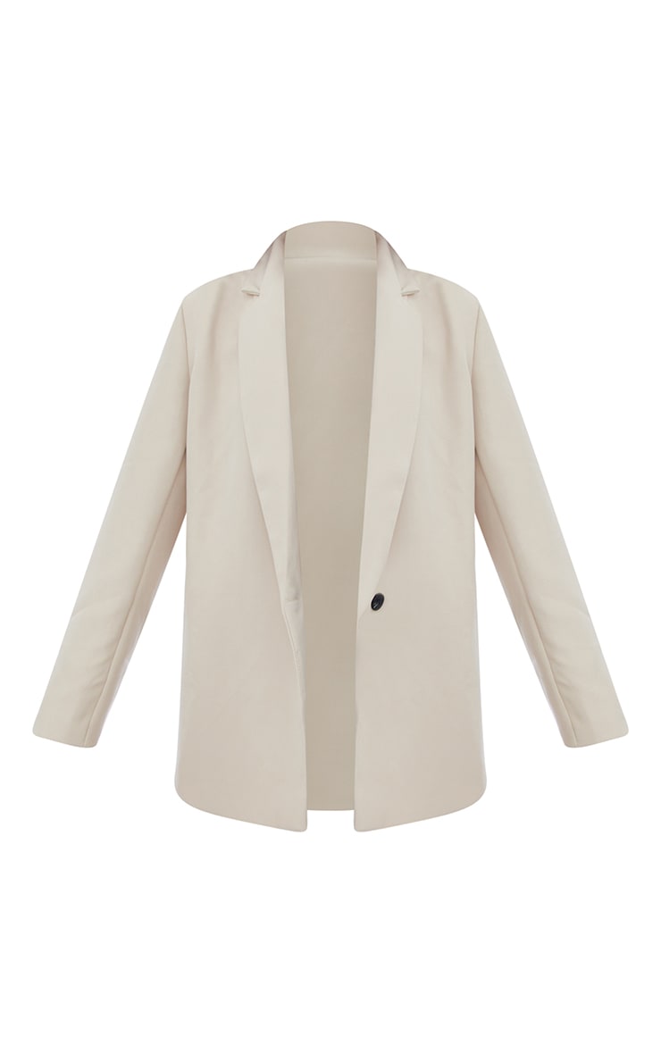 Stone Oversized Shoulder Padded Blazer image 5