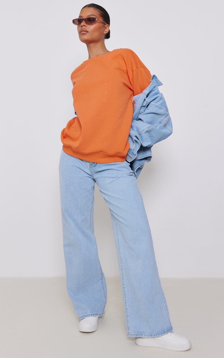 Sweat oversize orange image 3