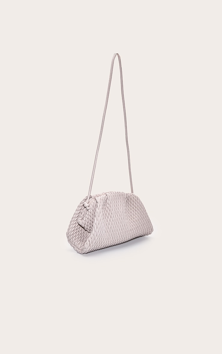 Stone Soft PU Weave Clutch Bag image 3