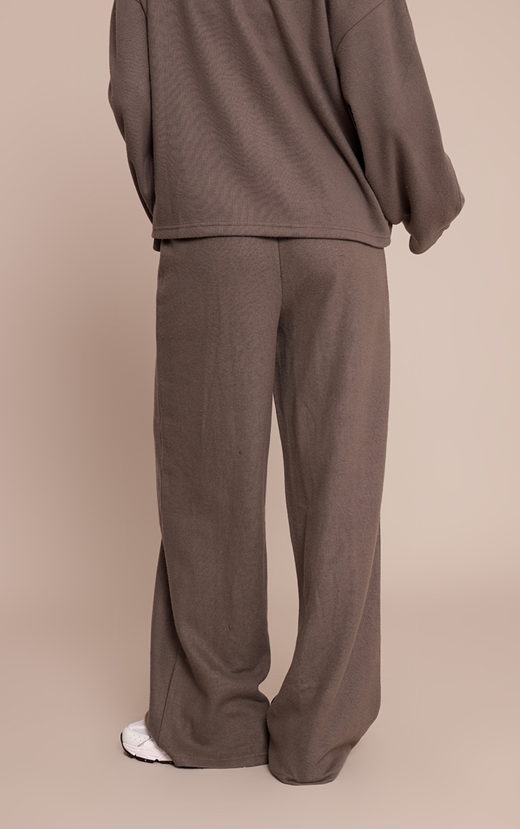Pantalon large doux gris anthracite à pinces image 3