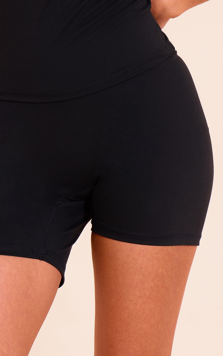 Petit Short de Gym Noir Taille Haute Sculpt image 4