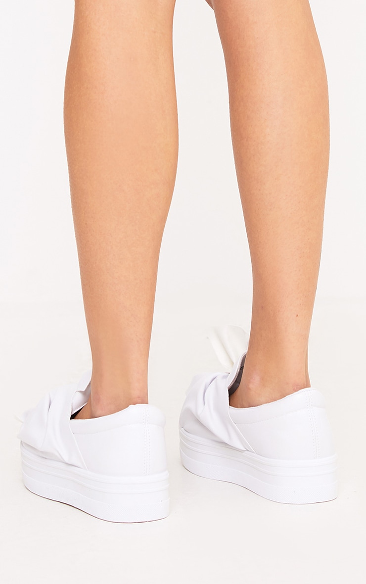 white flatform pumps
