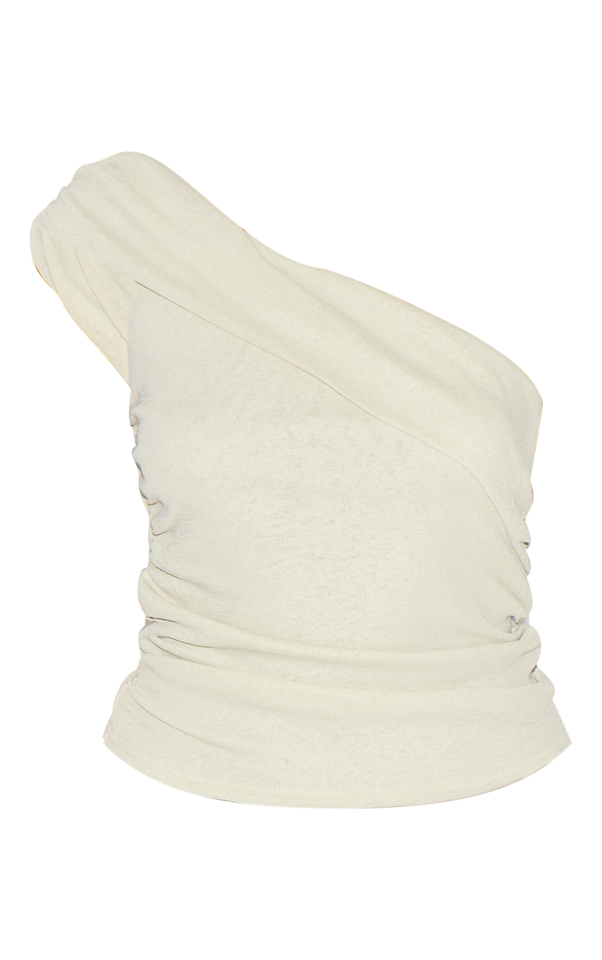 Top asymétrique texturé argile froncé sur les côtés image 5