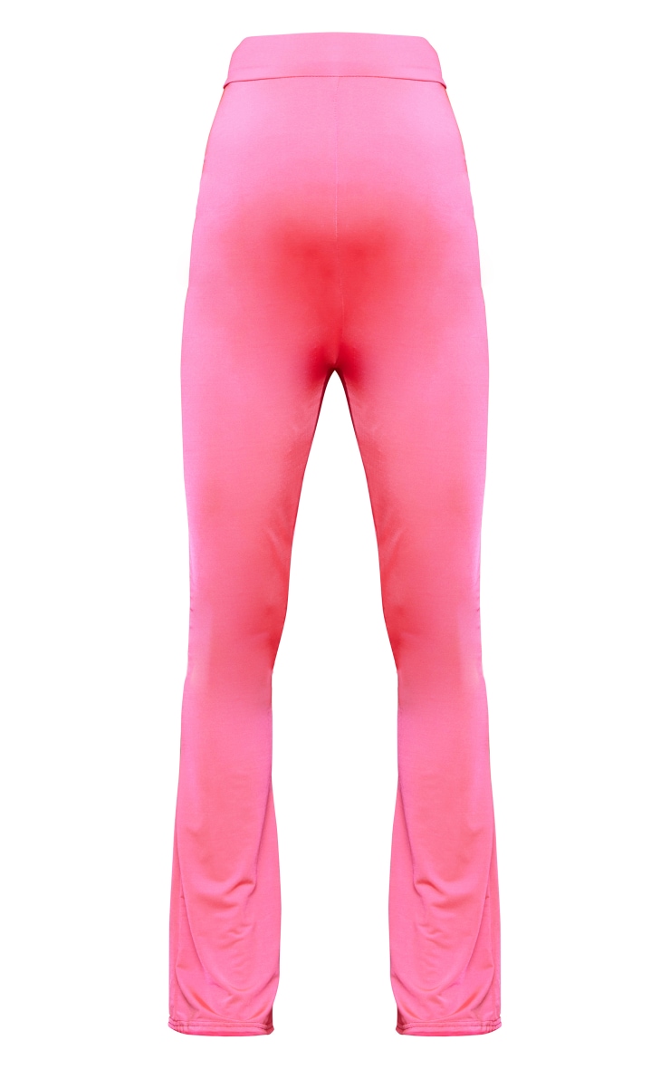 Maternity Hot Pink Disco Over Bump Flarred Trouser PrettyLittleThing QA