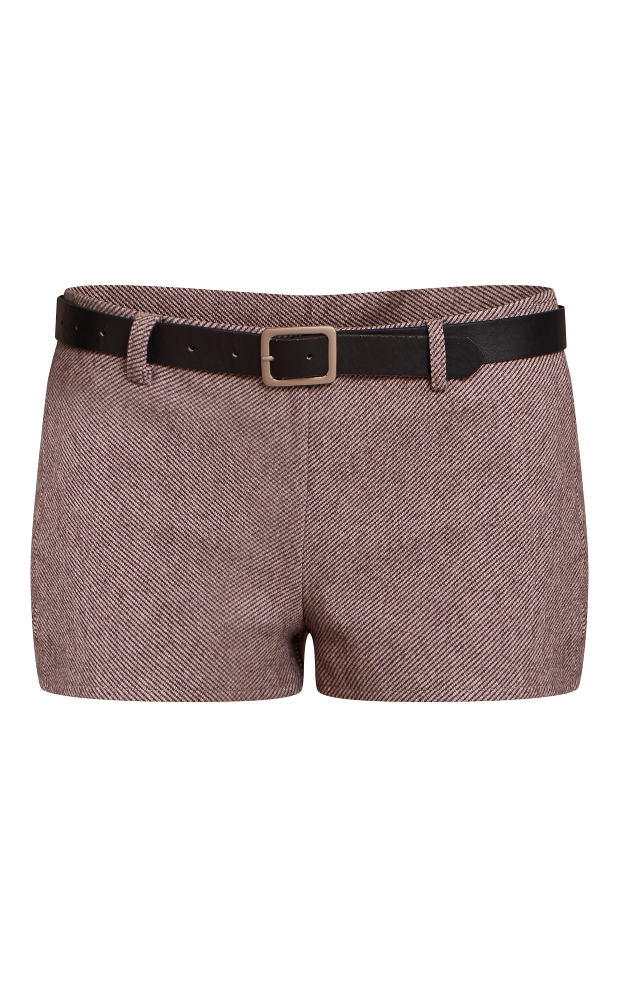 Mini short marron à chevrons image 6
