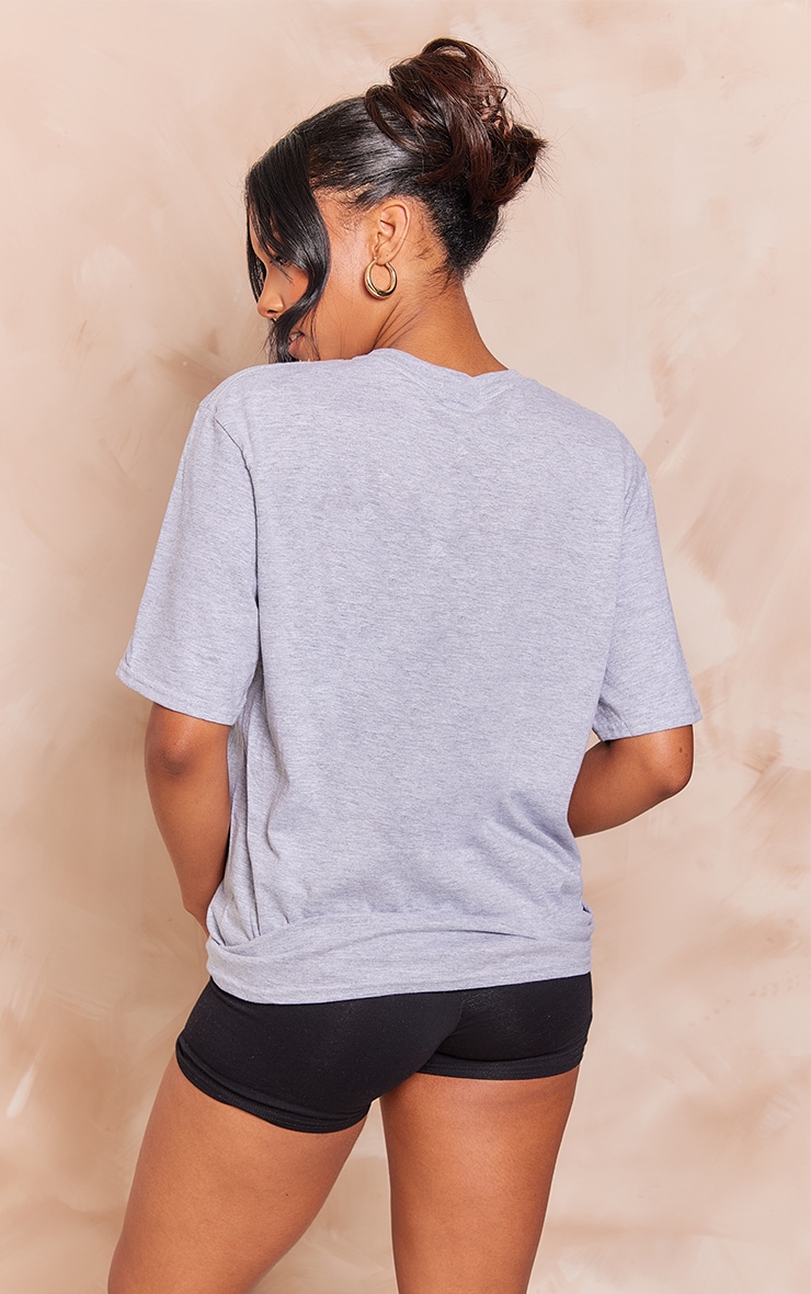 Grey Montreal Wolf Printed T Shirt image 2