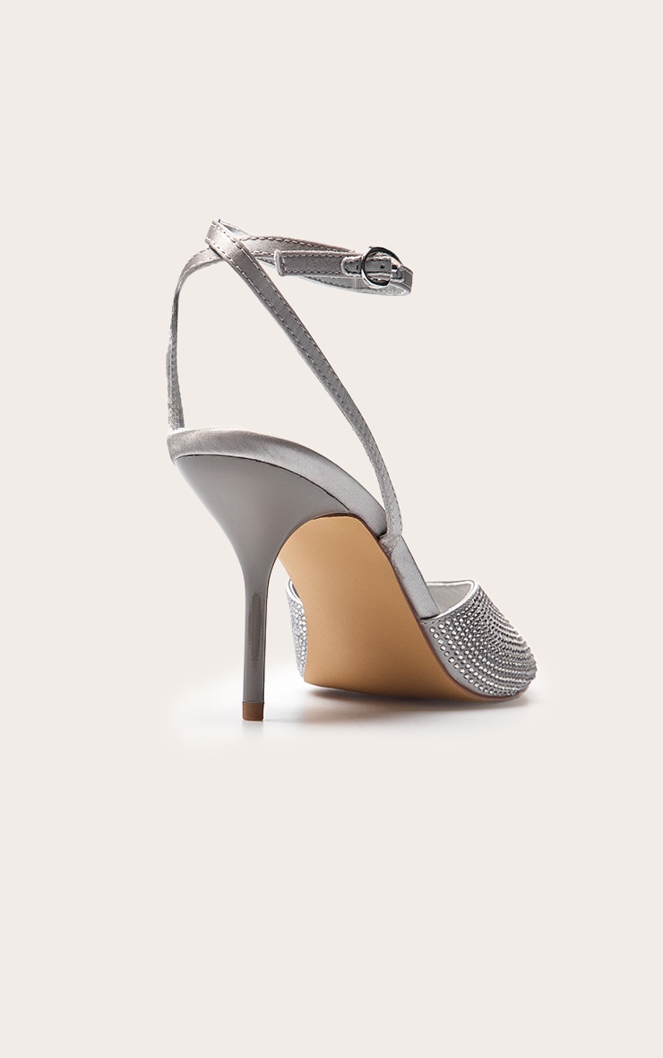 Silver Hot Fix Bow Detail Mule image 3