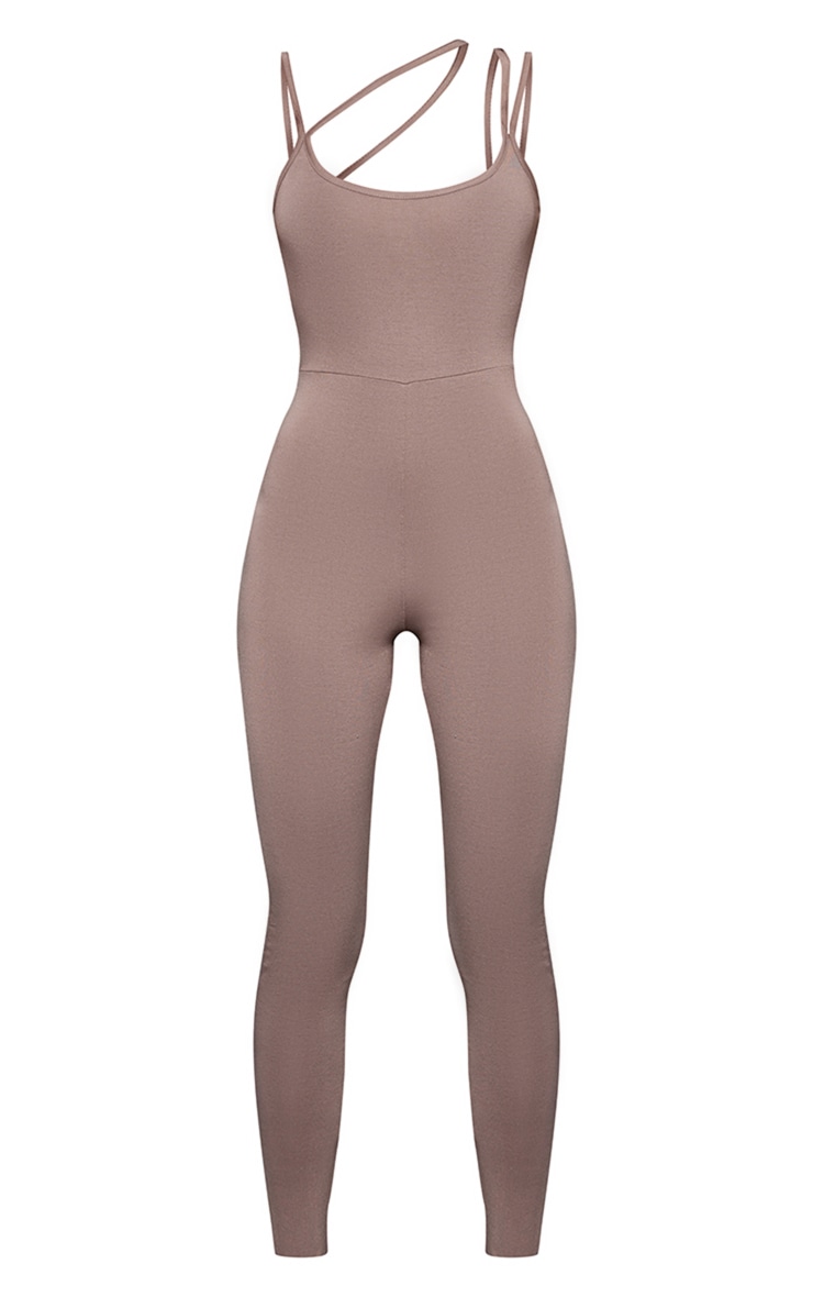 Espresso Jersey Cross Strap Jumpsuit image 5