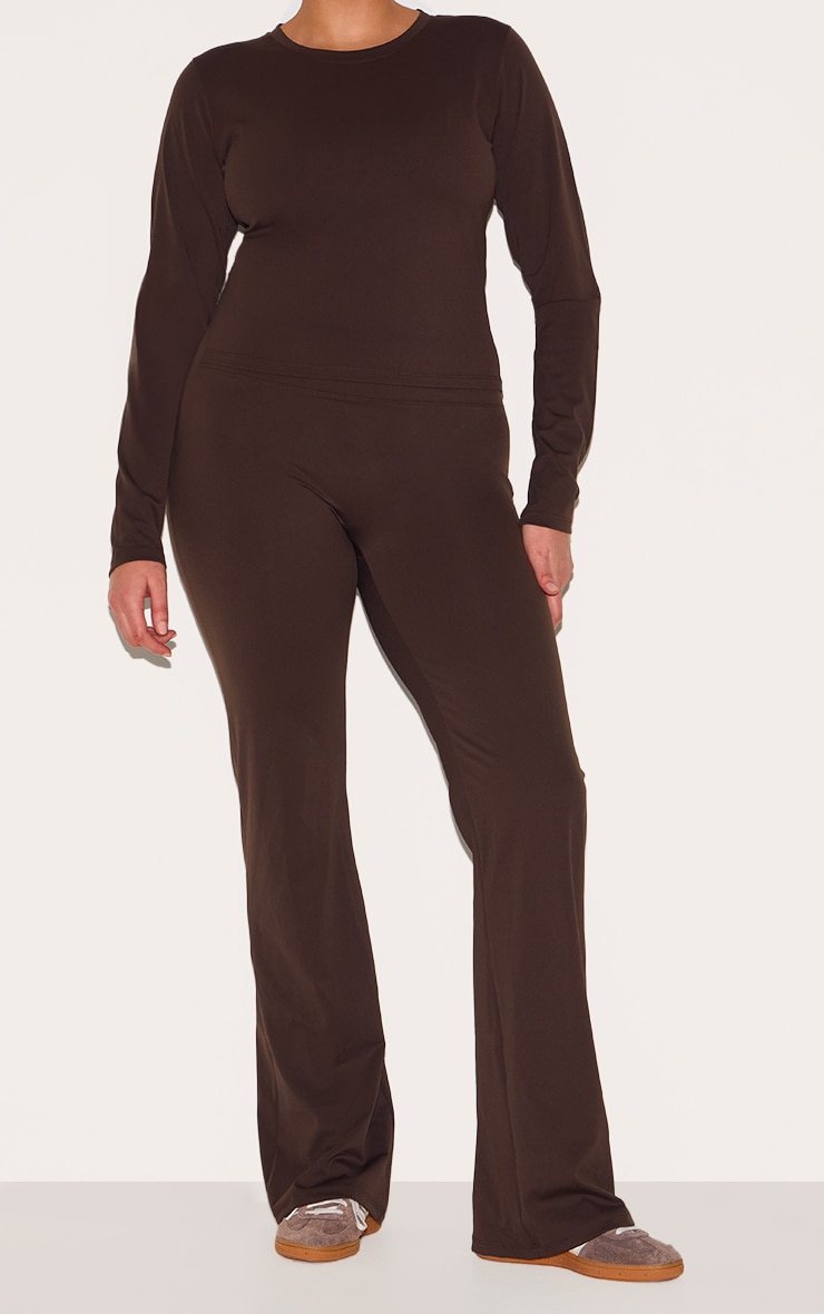 Espresso Sculpt Straight Leg Yoga Pants image 7