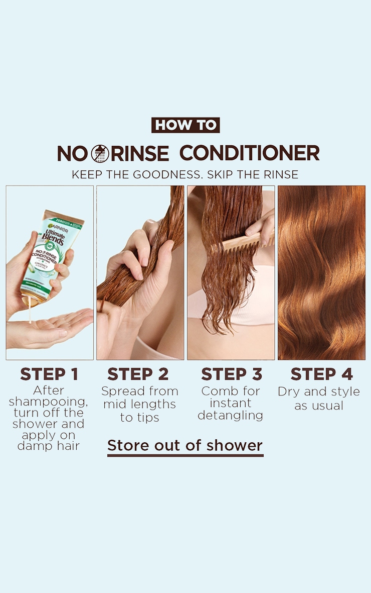 Garnier Après-shampooing sans rinçage à la coco et l'aloé vera image 5