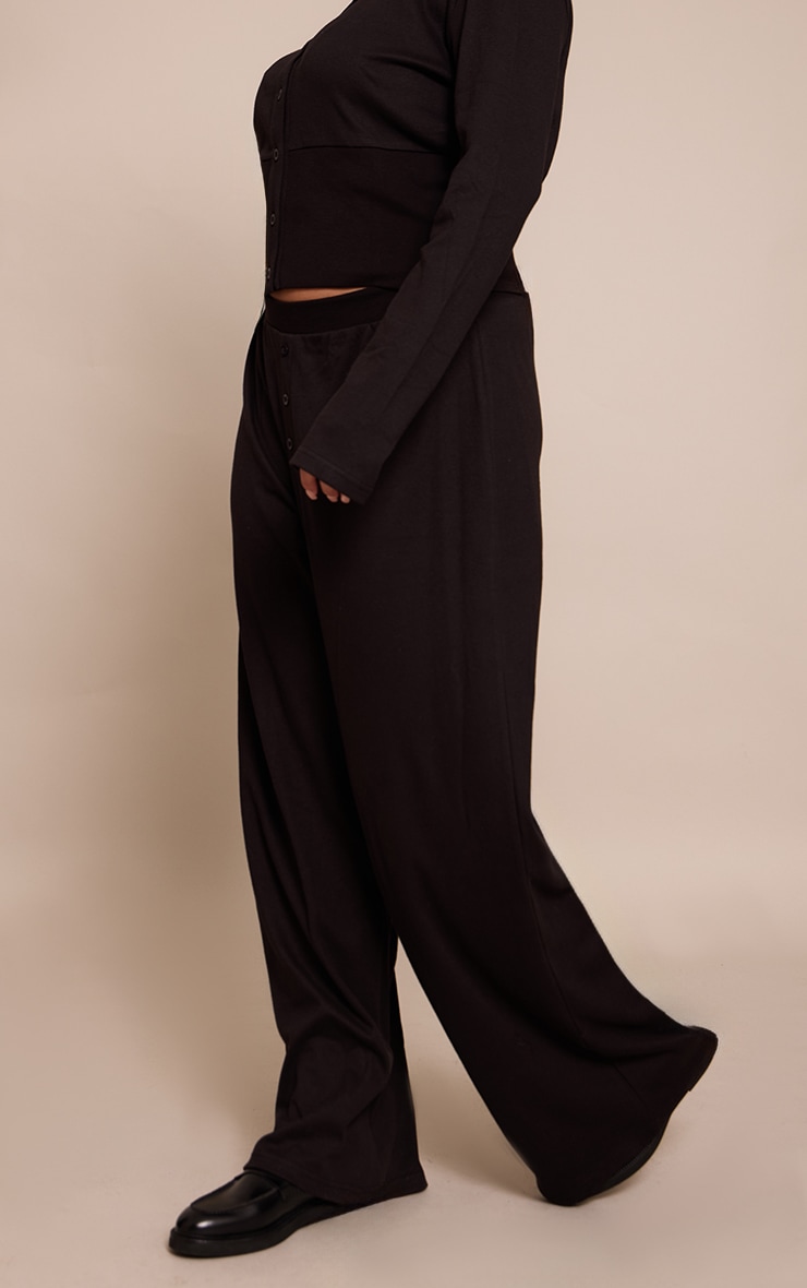Plus Black Super Soft Wide Leg Pant image 2