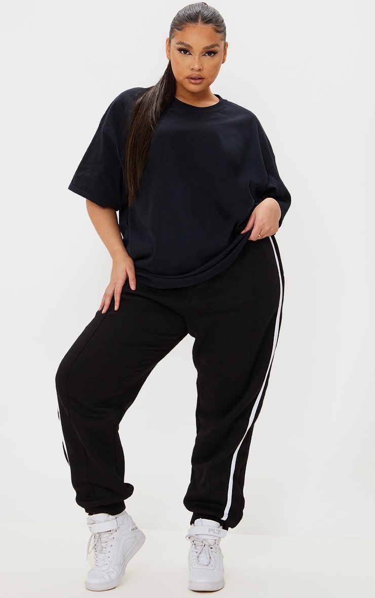 Plus Ultimate Black Oversized T Shirt image 3