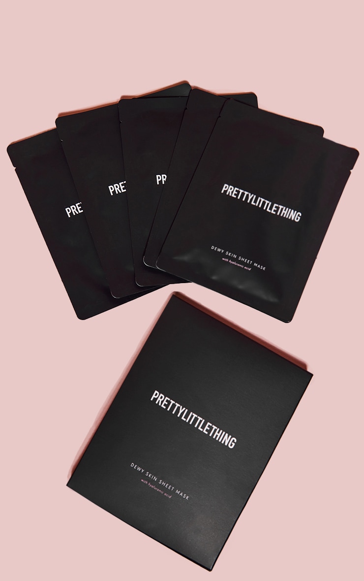 PRETTYLITTLETHING Dewy Sheet Mask With Hyaluronic Acid 5 Pack image 3