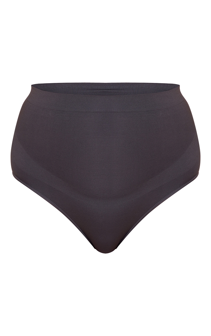 Maternity Grey Bump Support Seamless Knickers PrettyLittleThing