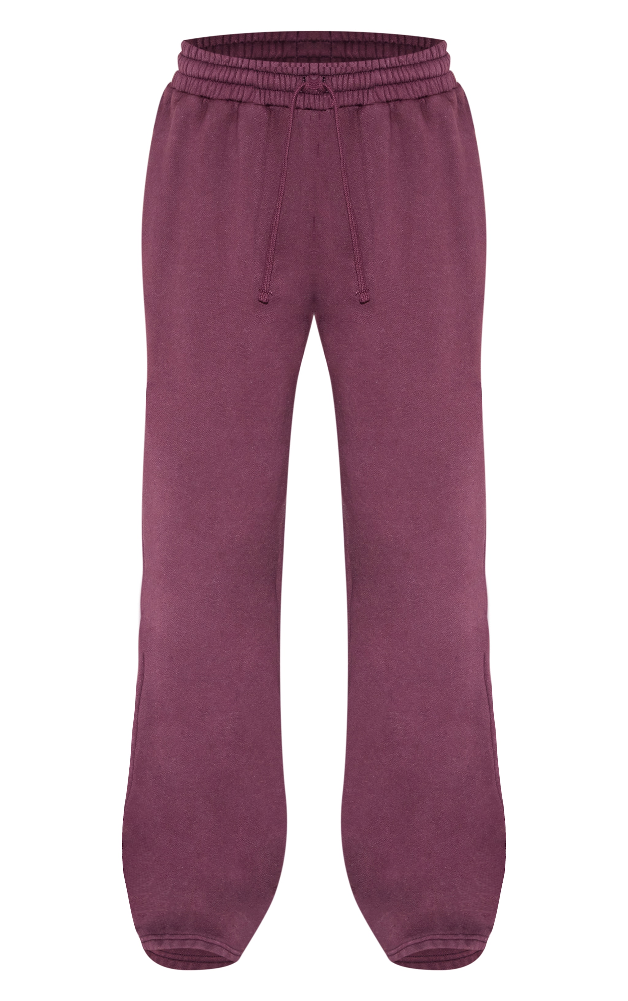 Plum Washed Wide Leg Sweatpants image 5