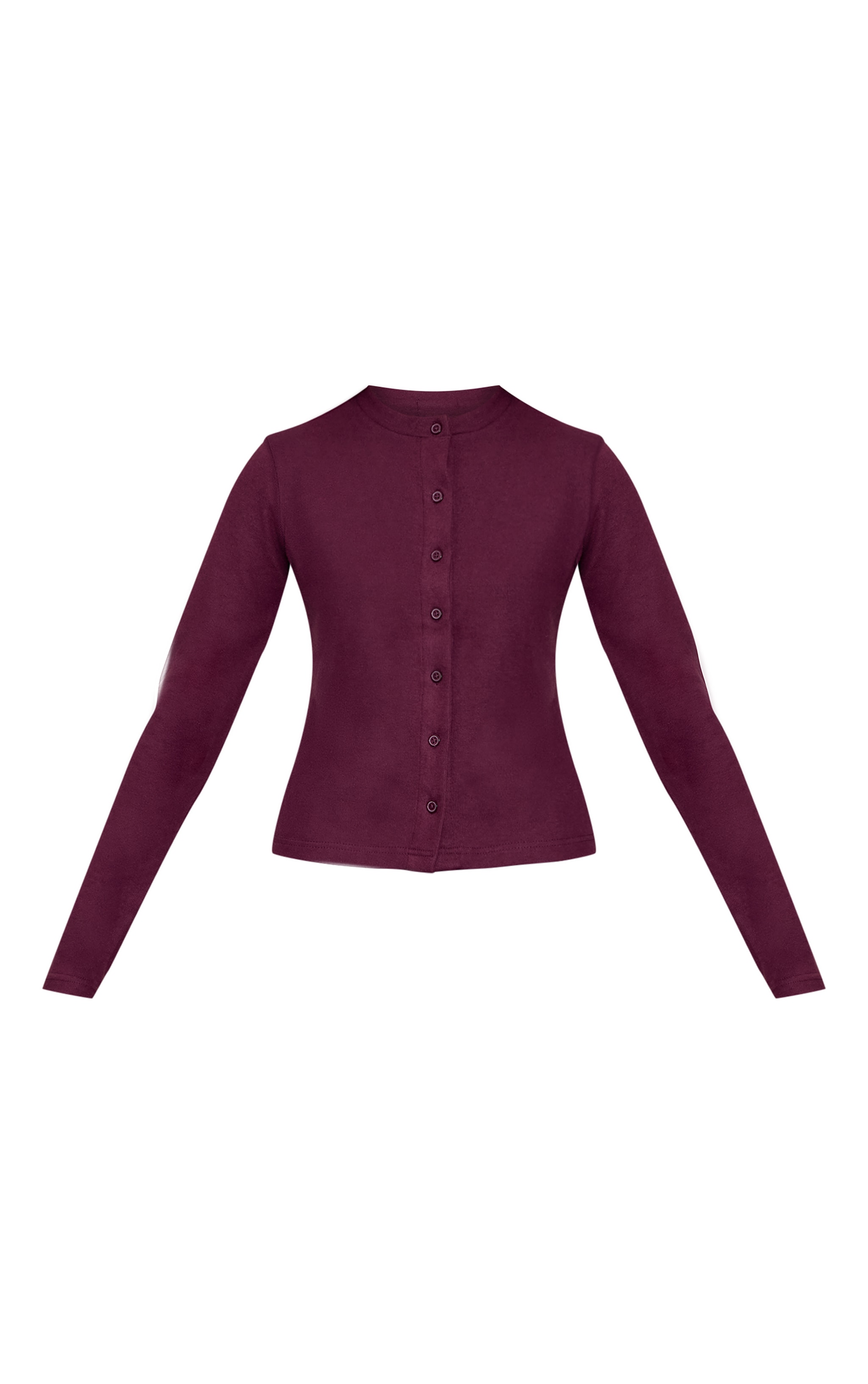 Dark Plum Soft Touch Button Down Top image 5