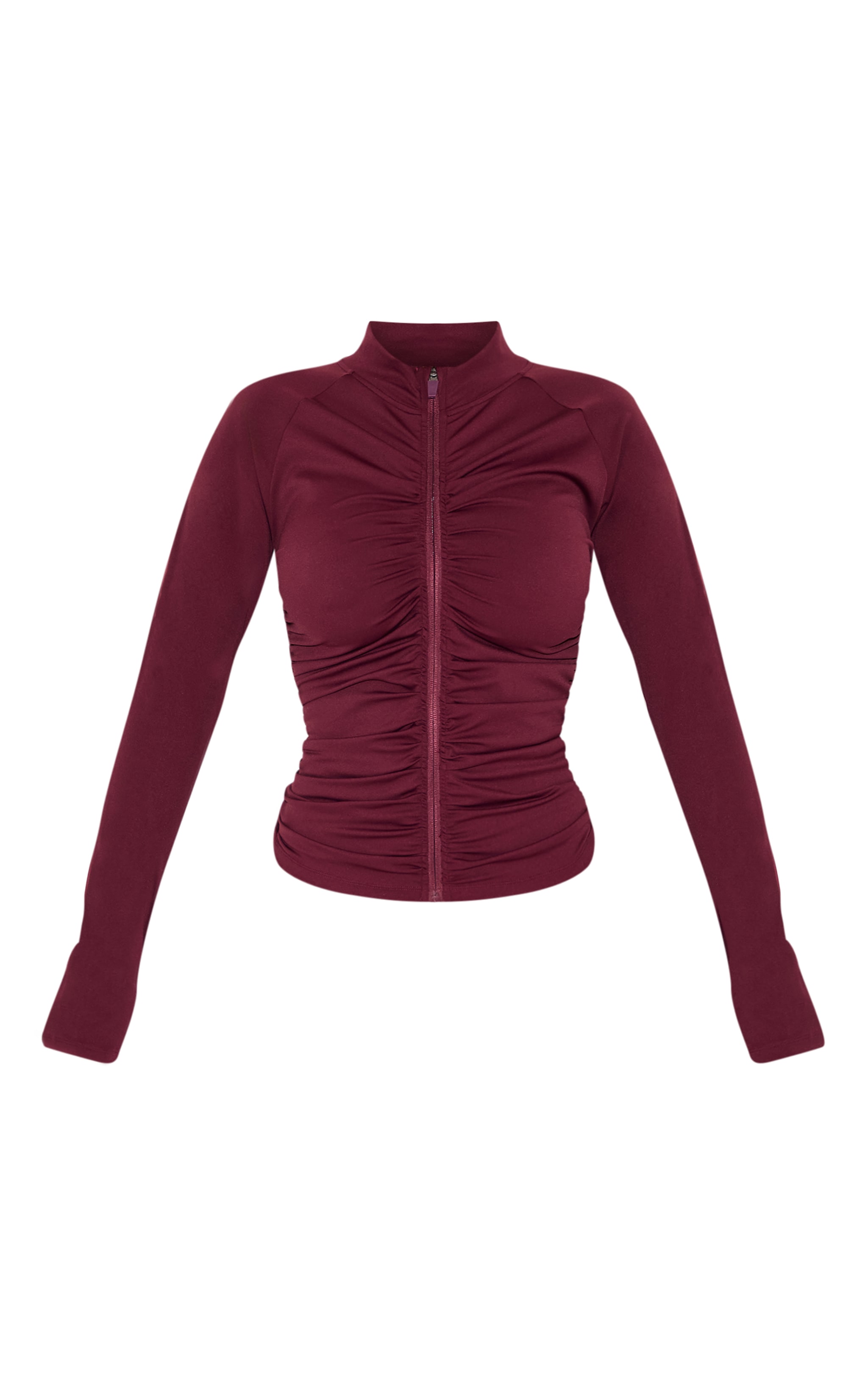 Shape Wine Active Ruched Zip Sports Jacket image 5