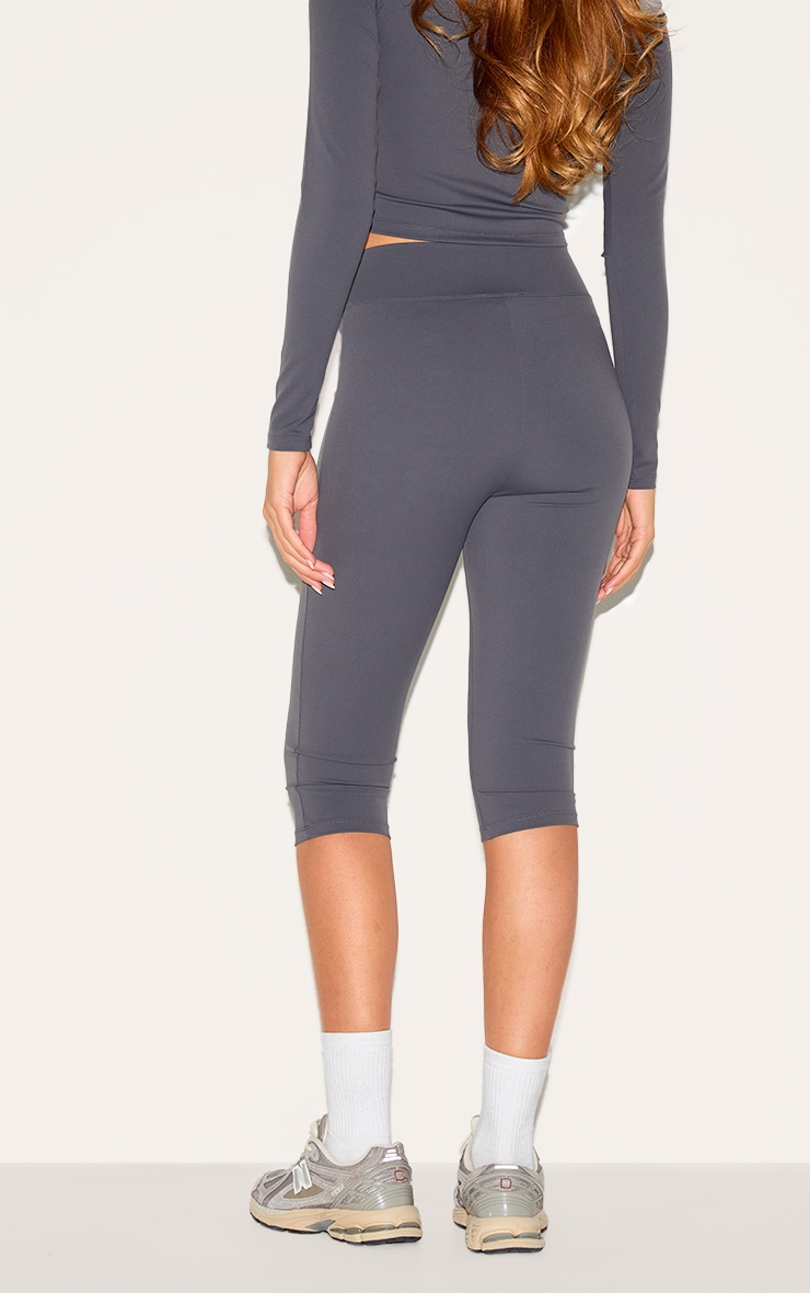 Charcoal Sculpt Pedal Pusher Leggings image 3