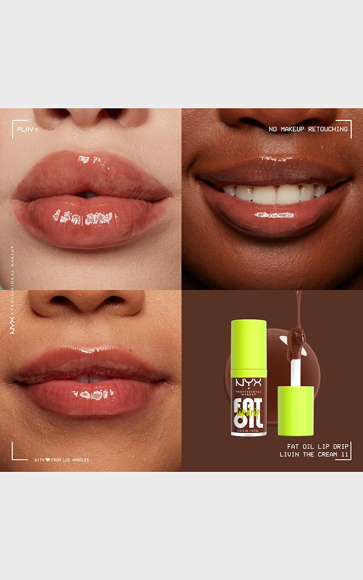NYX PMU Fat Oil Lip Drip - Livin The Cream image 3