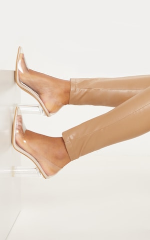 Nude Block Heel Clear Court | Footwear | PLT