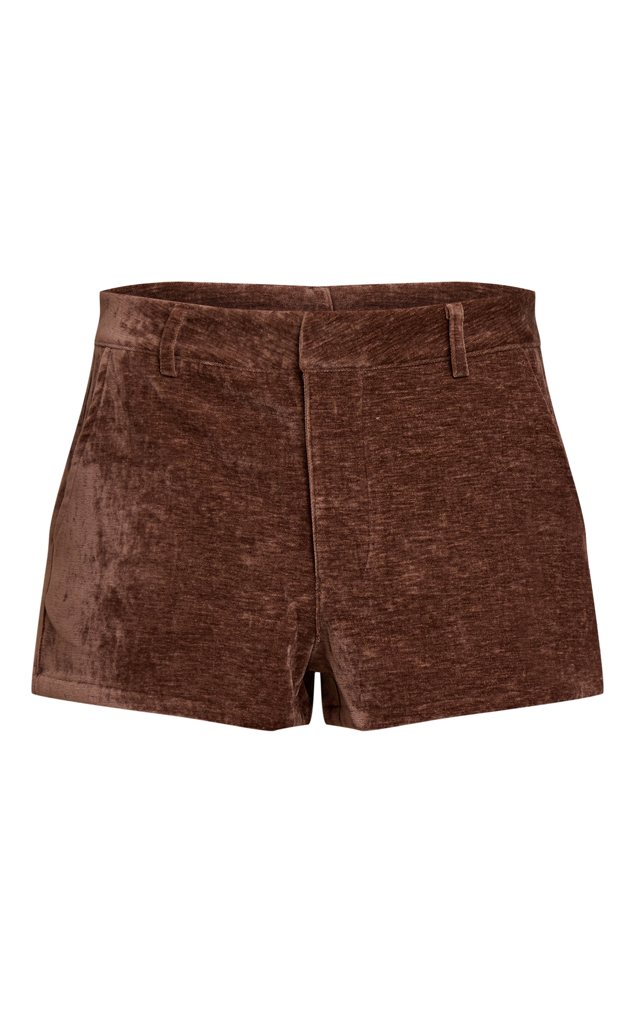 Chocolate Velour Micro Hot Pants image 6