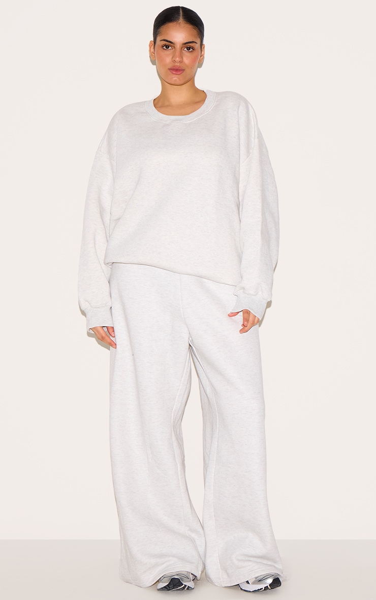 Plus Sweat oversize long gris cendré image 3
