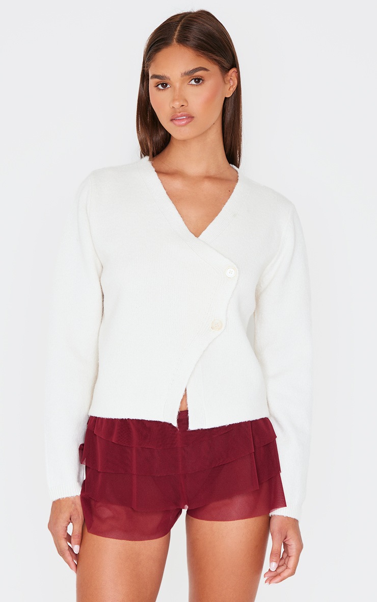 Burgundy Mesh Rara Bloomer Shorts image 4