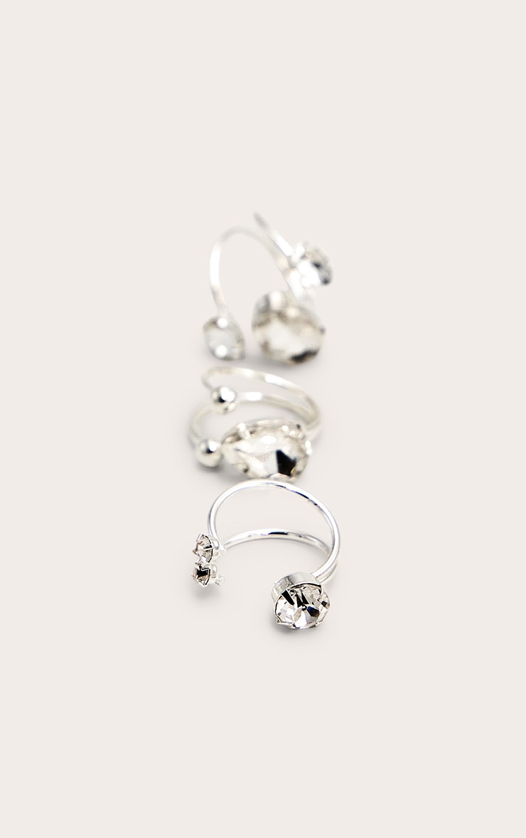 Silver Jewel Multipack Rings image 3