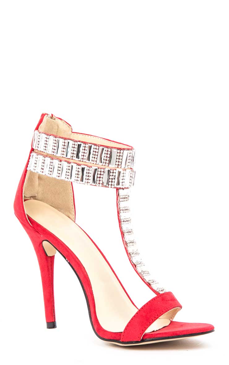 red diamante heels